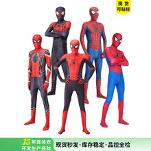 蜘蛛平行宇宙侠迈尔斯万圣节cos服装儿童头套衣服成人格温连体衣