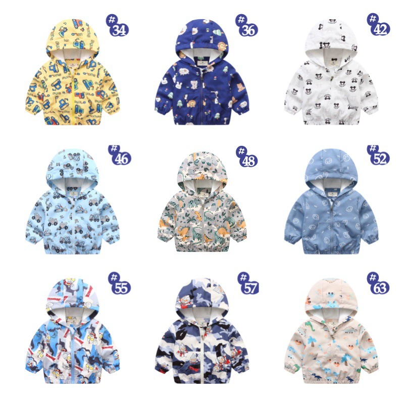 Прямые поставки с фабрики: детское весенне-осеннее пальто-тренч в корейском стиле для мальчиков 2025 года, короткое, на молнии, с мультяшными рисунками.