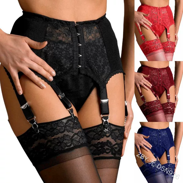 European and American New Sexy Lingerie, Sexy Ladies High Waist Lace Sexy Garters Adjustable 926
