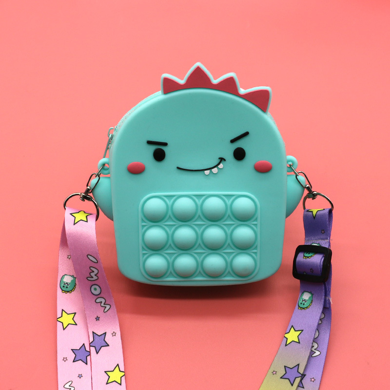 Ratón asesino Pioneer prensa bolsa de hombro de color unicornio bolsa de los niños bolsa de mensajero cuadrado fresa monedero