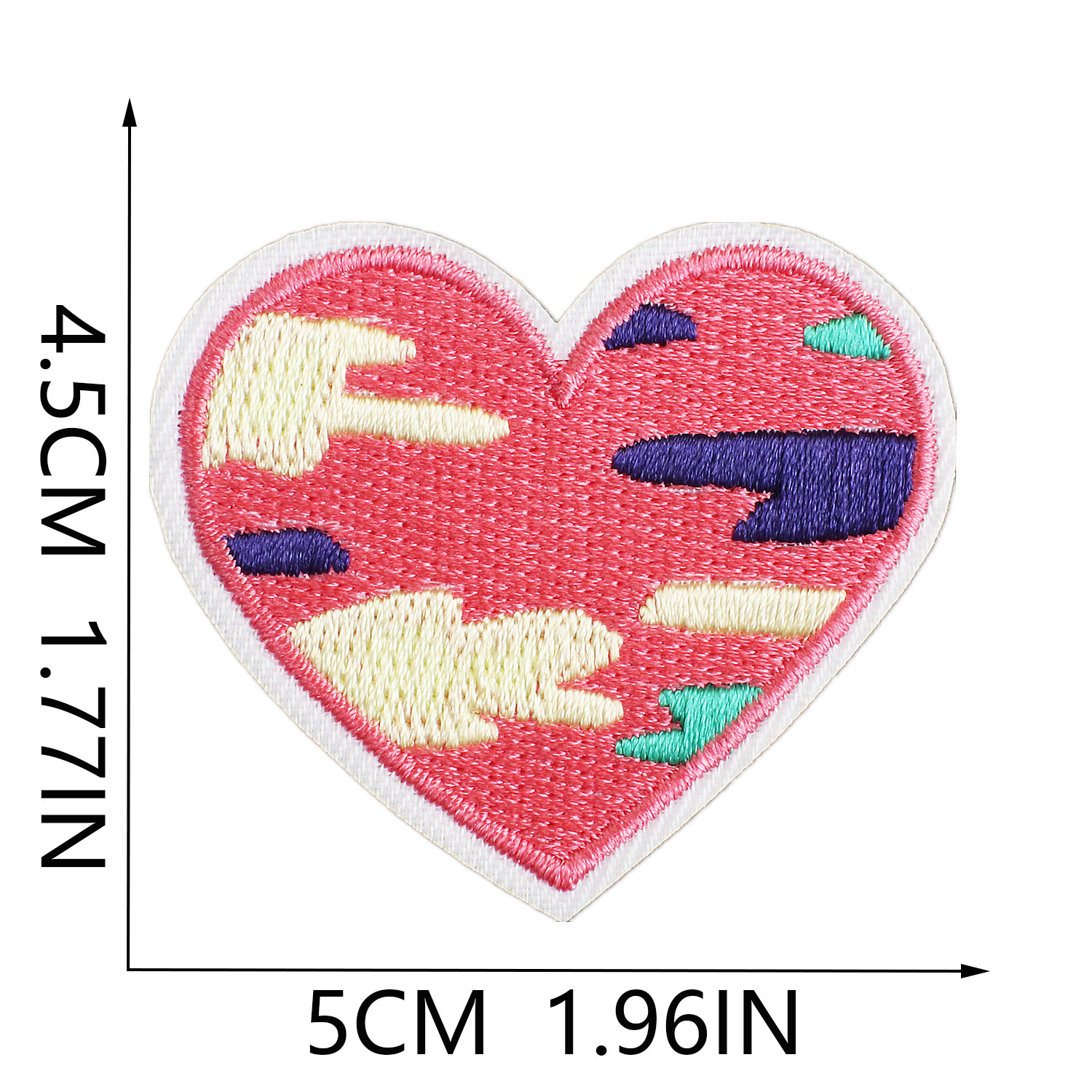 3g Weight Clothing Sticker Patches Classification 1 Piece Quantity Dacron thread Material Valentine'S Day Festival Heart Shape Pattern Casual, Elegant, Lady Style Embroidery Craft 1 Piece Casual Elegant Lady Heart Shape Dacron Thread Clothing Sticker Patches 16