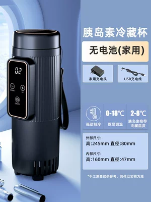 Insulin Refrigerated Box Portable Rechargeable Car Home Dual-Use Small Refrigerator Rechargeable Drug Refrigerated Box Drug Refrigeration (Soyuducular) - frequency-conversion-digital-display-no-battery-24580