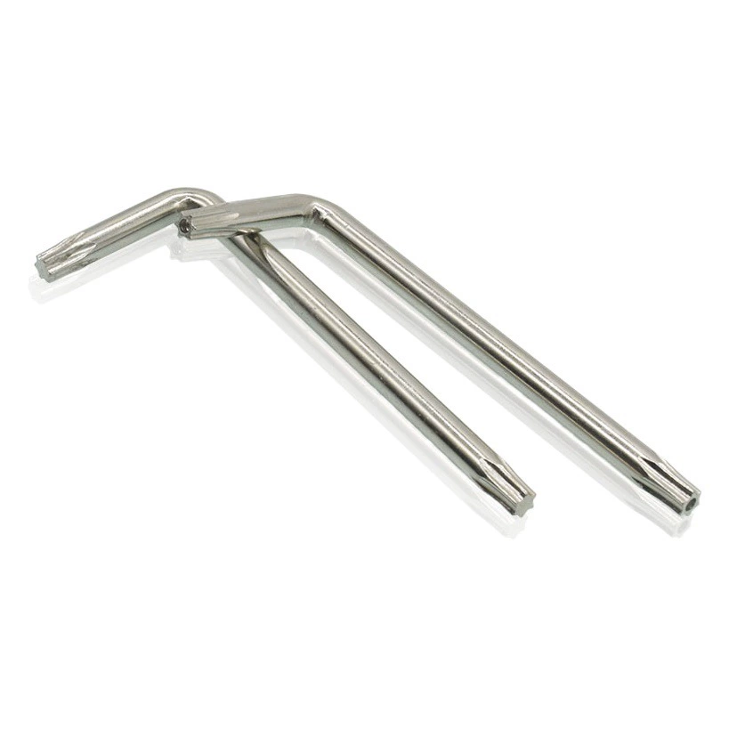 T6-T30 Противоугонная отвертка L-типа с отверстием Шестигранный ключ для защиты от кражи цветка сливы оптом Двуглавый гаечный ключ для цветка сливы