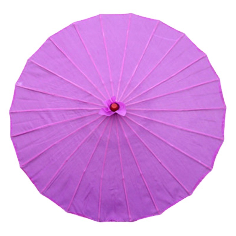 Solid Color Silk Umbrella Classical Dance Umbrella Silk Umbrella Photography Wedding Props Ceiling Decoration Dance Decorative Umbrella Supply