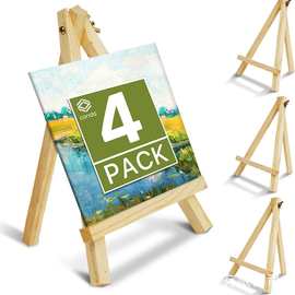跨境小画架木质制折叠展示架美术用品素描三角架迷你画架画板套装