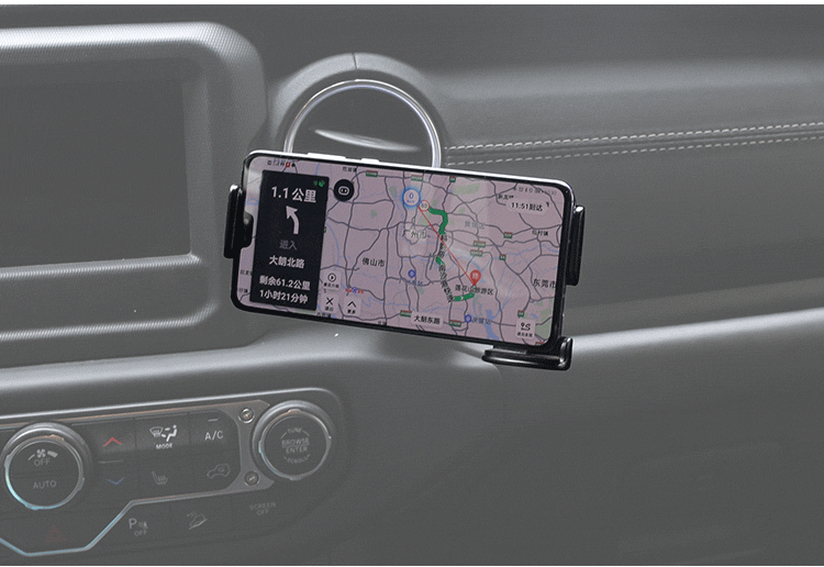 Applicable to JEEP JEEP Shepherd JL JLU modified air outlet water cup holder multifunctional car phone holder