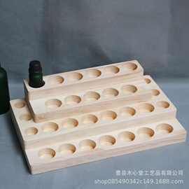 木质精油展示架多特瑞实木橱窗陈列架多功能桌面精油收纳架置物架