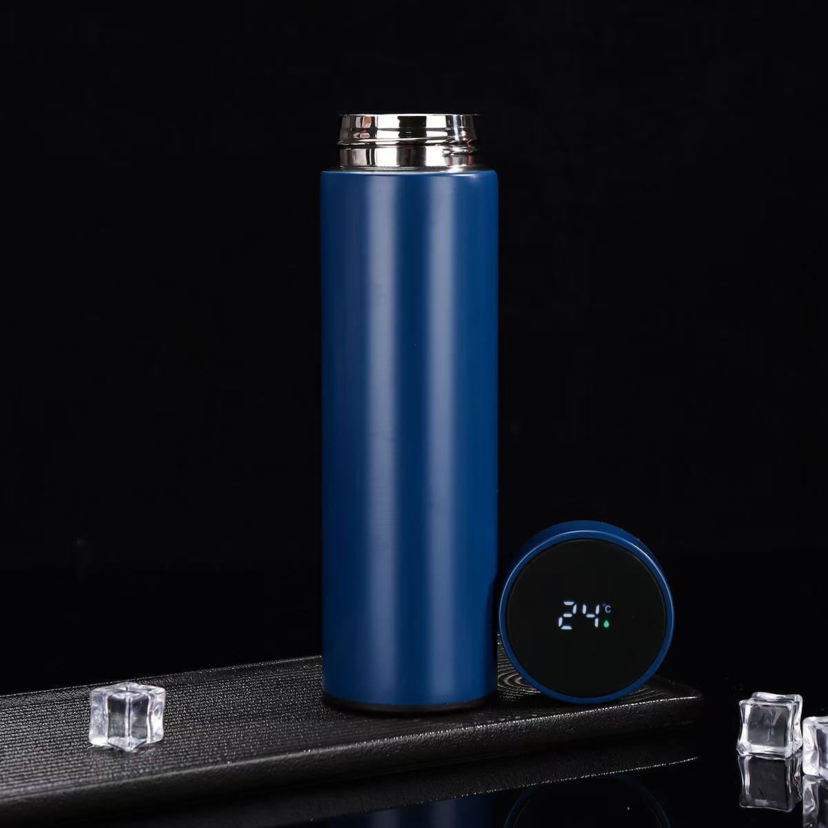Taza de vacío inteligente Taza de agua recta de negocios de acero inoxidable 304 Pantalla de temperatura Taza de regalo publicitaria Logotipo personalizado