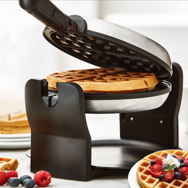 Flip Waffle Maker, Muffin Maker, Rotating Waffle Maker, Plug-In Breakfast Machine, Electric Waffle Maker, Leidezhu