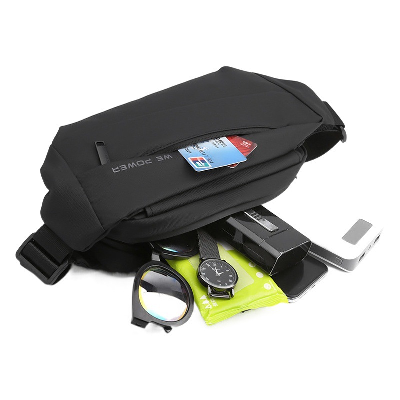 Bolsa de pecho de los nuevos hombres de moda bolsa de mensajero bolsa de cintura deportes al aire libre ins marca de moda mochila de gran capacidad