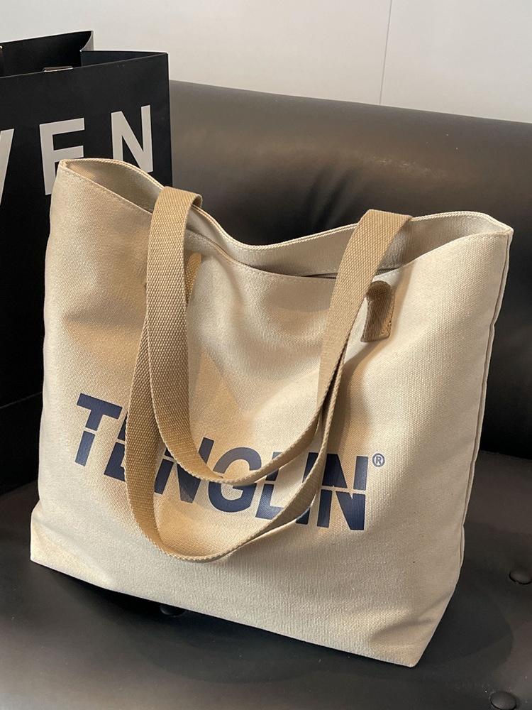 Casual lienzo clase de viaje bolsa de mujer gran capacidad 2025 nuevo verano versátil bolsa de hombro popular este año image 4