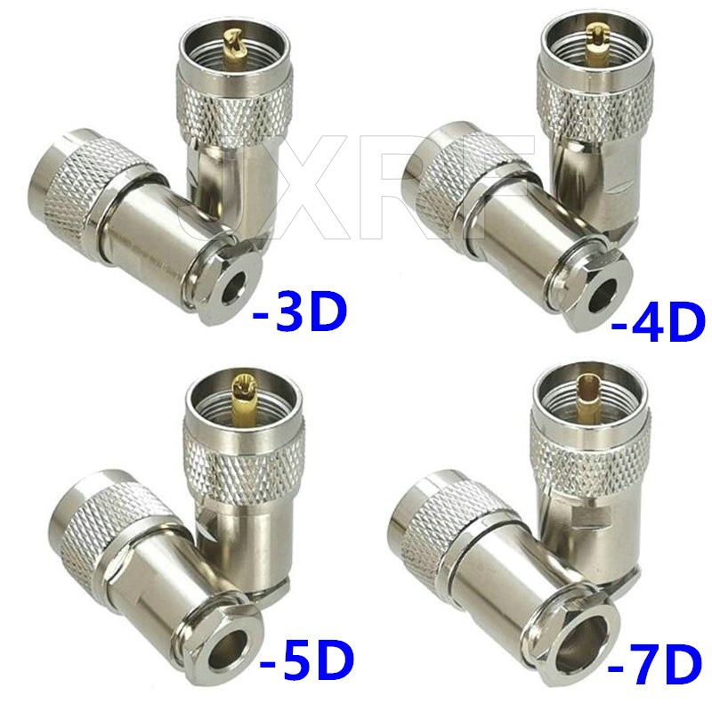 聚速通连接器PL259 UHF公装配式-3D 5D 7D用于RG58 RG8X LMR400线