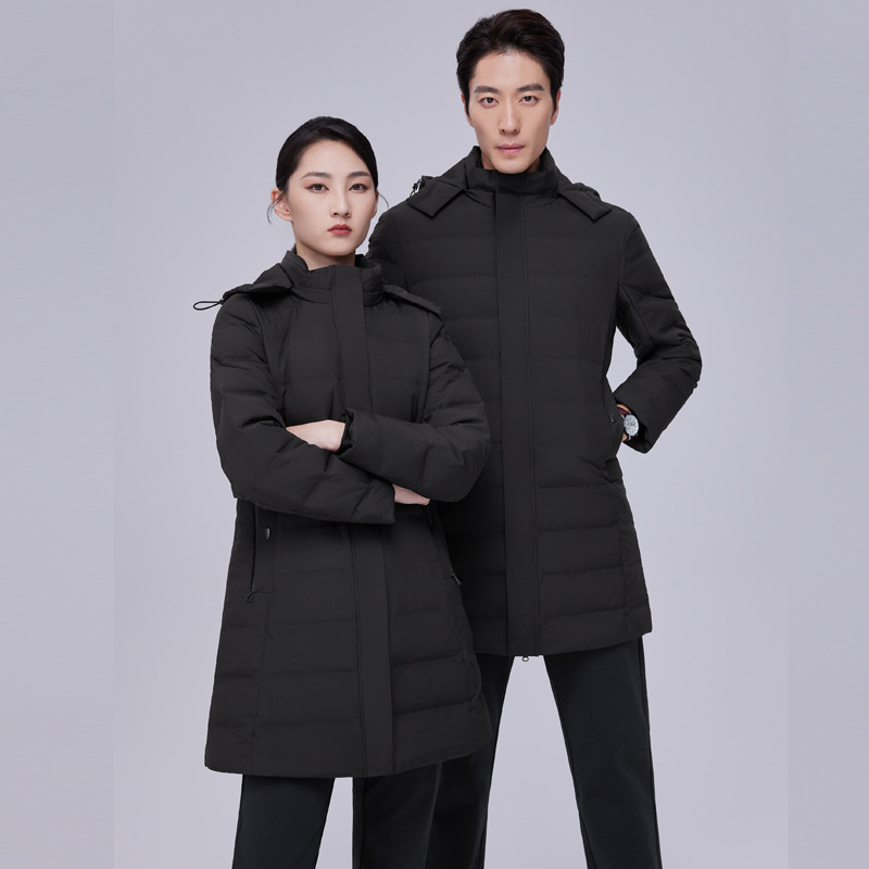 Autumn and Winter Business Men's and Women's down Jackets, Windproof and Waterproof down Jackets, Custom Printed Logo Cotton Jackets