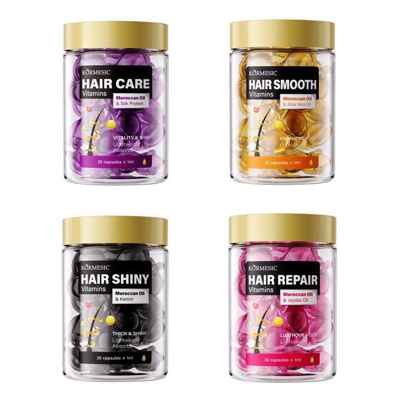 Comercio exterior KORMESIC aceite marroquí para el cuidado del cabello cápsula esencia para el cabello suave image 6