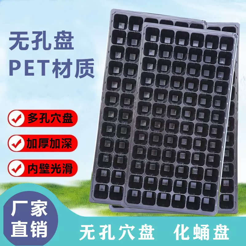 厂家批发多功能无孔穴盘蛋白虫化蛹盘72孔化蛹盒大麦虫孵化盒养殖