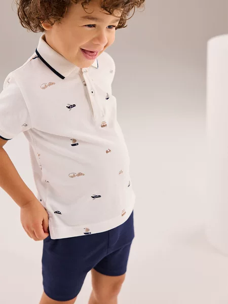 Boys' Summer Outfit 2026 New Trendy Baby Summer Internet Celebrity Polo Short-Sleeve Clothing Children's Cool and Stylish Children's Wear