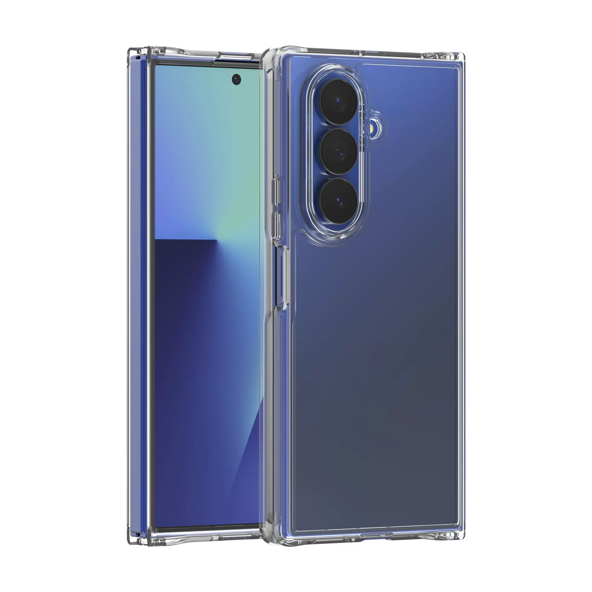 跨境热卖适用三星 Z Fold 7手机壳透明二合一折叠屏Zflip7保护套