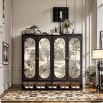 鞋柜家用门口外多层室内楼道简易收纳柜防尘新款置物柜入户鞋架子