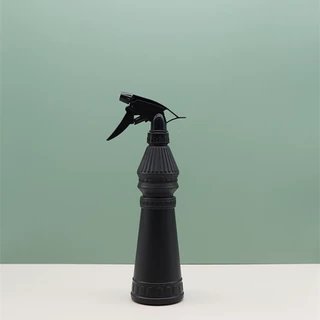 HDPE黑色塑料塔型液体瓶子喷雾瓶500ml毫升扣式喷枪园艺花瓶