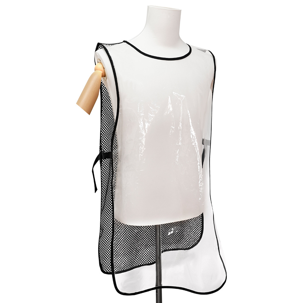 TPU impermeable aceite chaleco peluquero trajes delantal teñido caliente comercial nuevo servicio técnico ropa