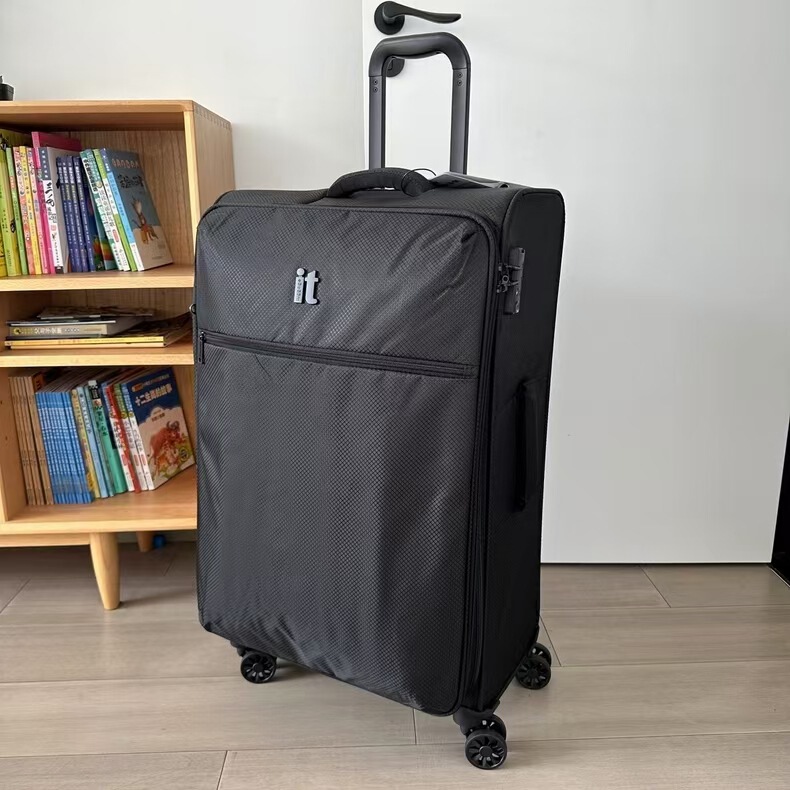 It Oxford Cloth Suitcase for Women 30inch Soft Suitcase Trolley Case Checked Luggage for Male Students 26-Inch Travel Suitcase Street Fashion