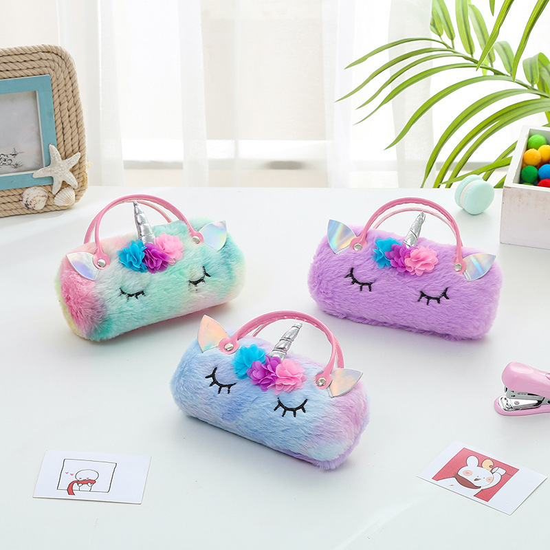 Unicorn Glasses Frame Glasses Case Portable Children's Anti-Pressure Foldable Plush Cartoon Cute Student Glasses Case Unicorn Glasses Frame Glasses Case Portable Children's Anti-Pressure Foldable Plush Cartoon Cute Student Glasses Case