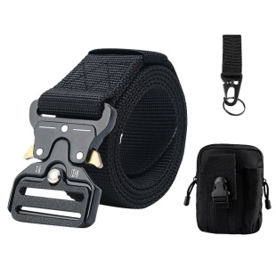 3.8cm Cobra Quick Release Tactical Belt Adjustable Neutral Multi-Functional Alloy Buckle Nylon Woven Belt