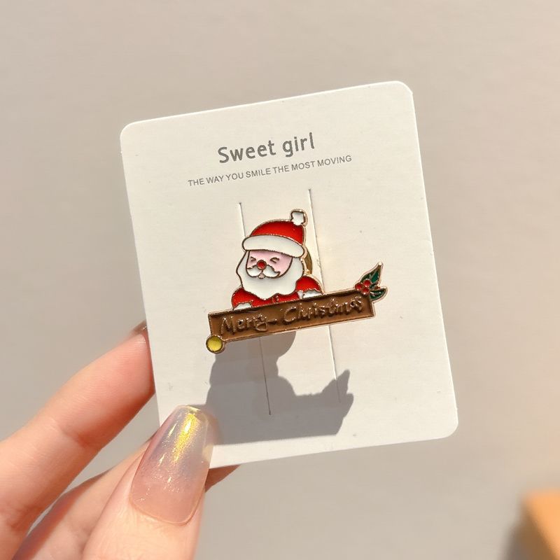 Navidad broche de dibujos animados femininidad flor de pecho accesorios de ropa regalo de Año Nuevo broche insignia joyas al por mayor