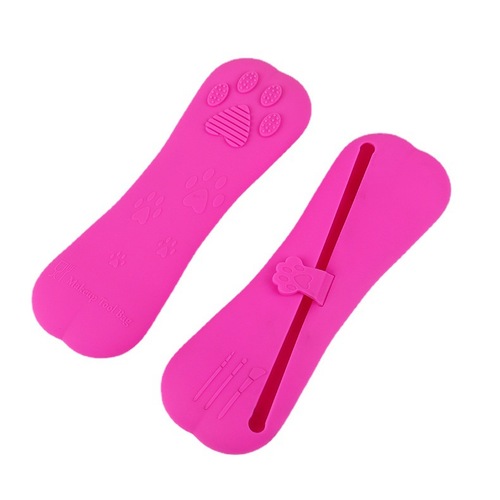 Cosmetic Storage Makeup Bag Portable Brush Organizer Pencil Case Portable Silicone Cosmetic Storage Box