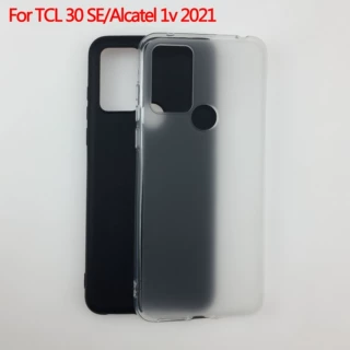 适用于TCL 30 SE保护套Alcatel 1V 2021手机壳磨砂布丁素材TPU