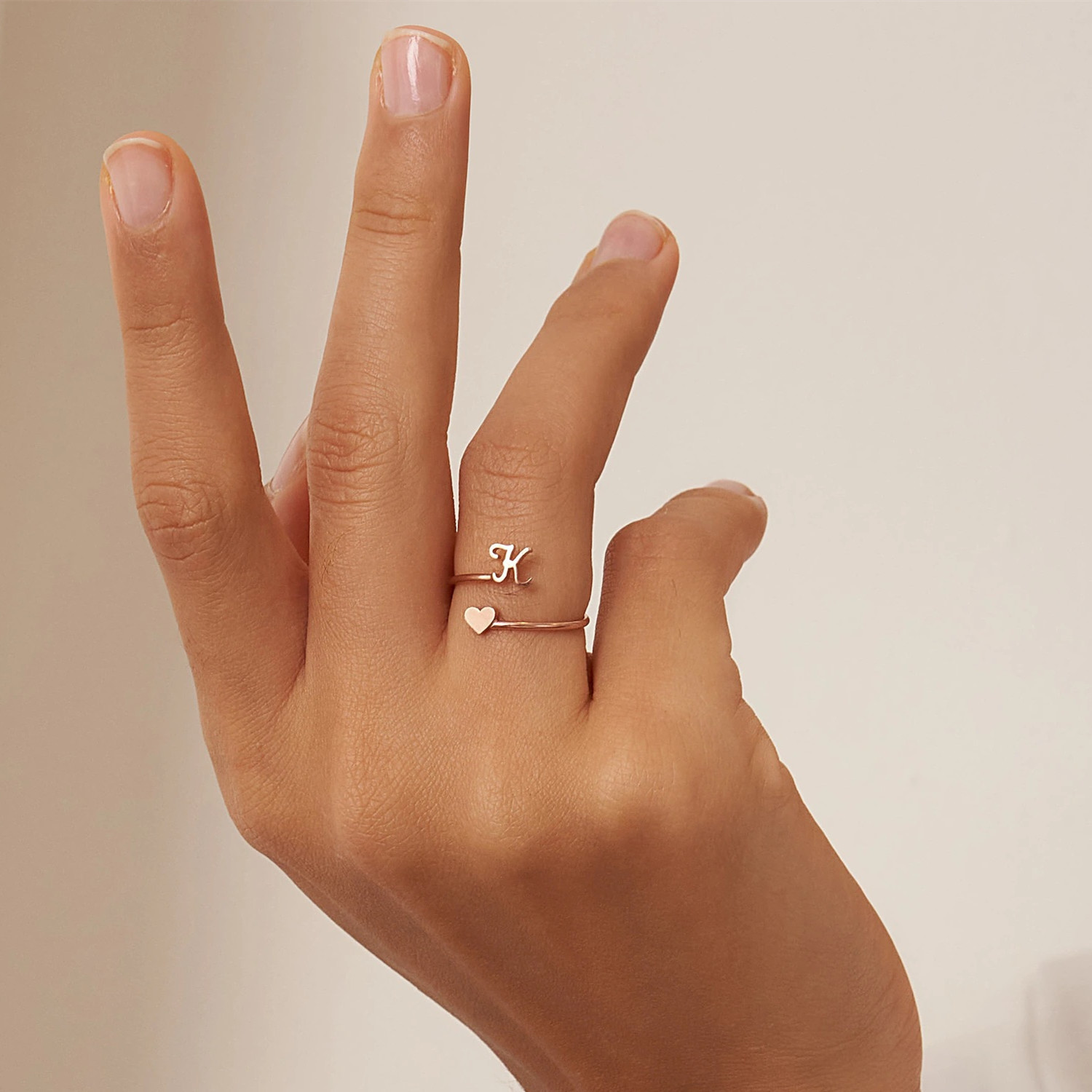 Women'S Gender Plating Design Wholesale Jewelry Fashion Letter 304 Stainless Steel Gold Plated Plating Stainless Steel Rings