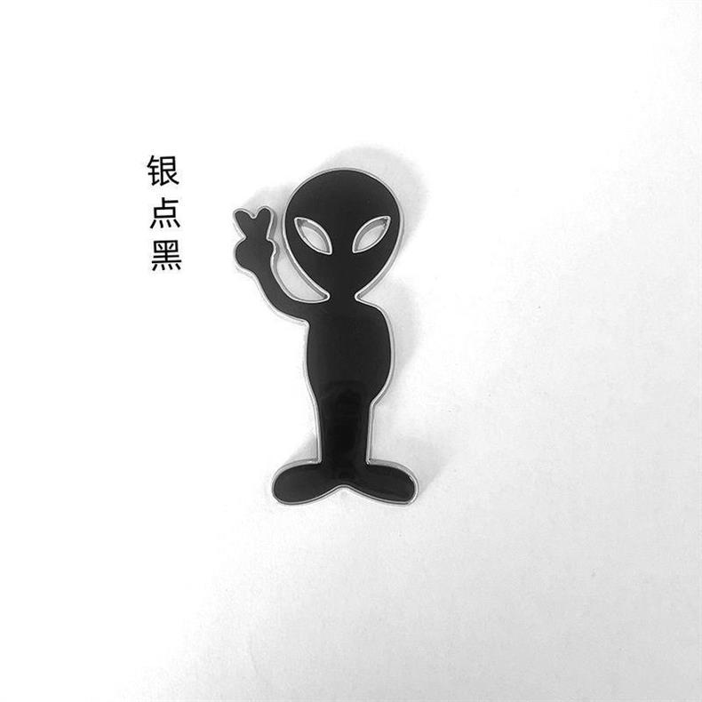 Creative Metal Car Sticker - Domineering Alien Car Emblem - Personalized Modified Alien Car Body Sticker