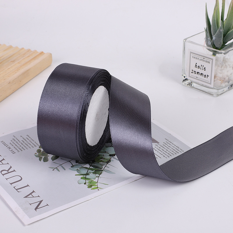 Cinta de poliéster de color de 5cm Diy decoración de boda, ramo de cinta, embalaje de regalo, cinta de cinta, fábrica de cinta al por mayor
