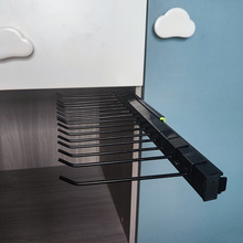 裤子滑轨货架伸缩挂杆自制置物架抽方管收纳T架衣柜滑轨内衣收纳