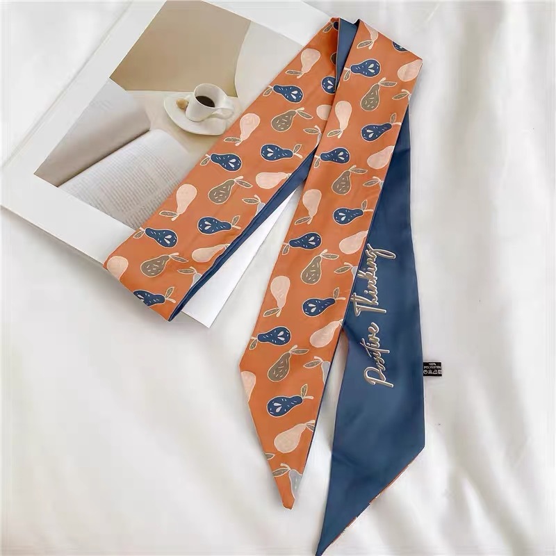 Estilo francés Internet celebridad bufanda banda para el cabello Niñas vintage pajarita banda para el cabello largo Corea del Sur ins cuerda para el cabello accesorios para el cabello