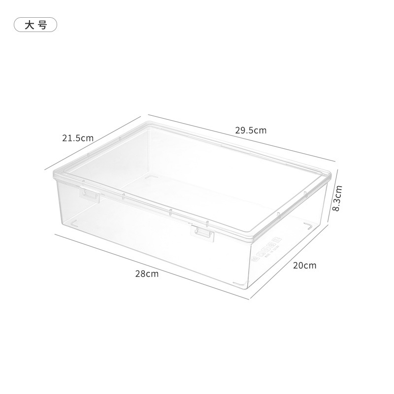 Refrigerador caja de almacenamiento de mantenimiento fresco transparente cocina de gran capacidad accesorios de gelatina congelada caja de tira caja de plástico de mantenimiento fresco con tapa