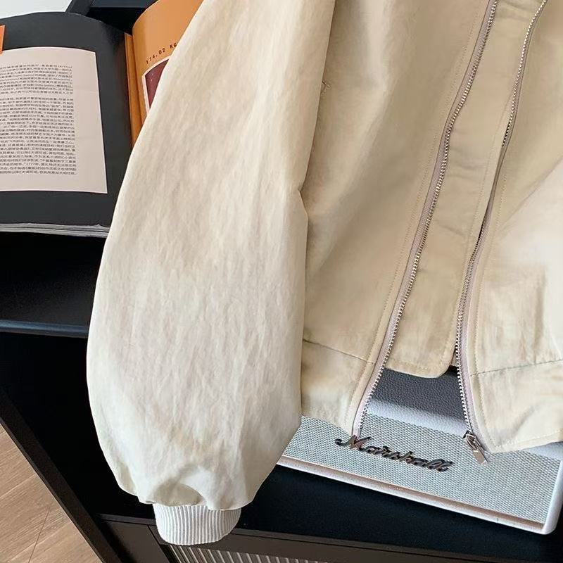 アメリカレトロ刺繍野球服コート女性春2025新型デザイン感がゆったりしています。|undefined
