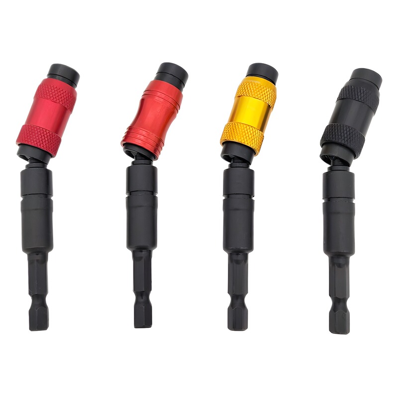 Hexagon shank magnetic quick release batch head multi-angle extension rod change direction connecting rod electric drill extension connecting rod universal joint