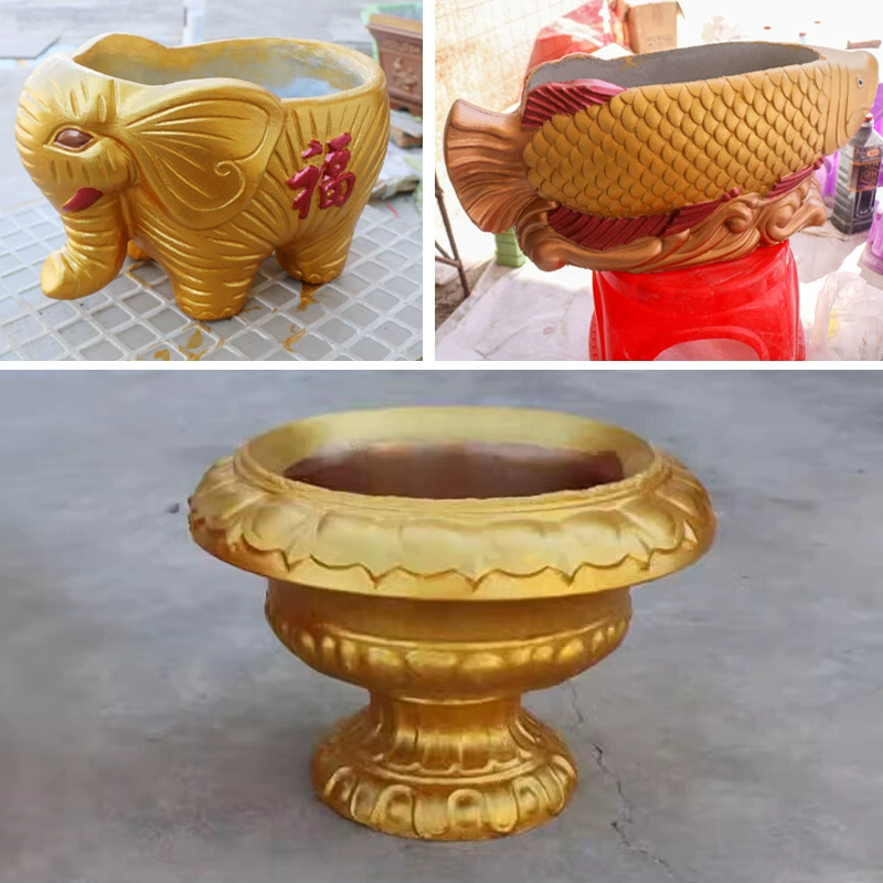 Цементная форма для цветочного горшка, европейский круглый поднос для цветов, пластиковая модель бонсай, большая форма для украшения, домашняя маленькая форма