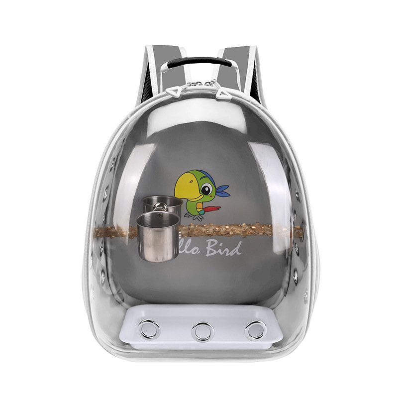 Mochila Transportadora para Loros de Tela Oxford Transparente Portátil para Exteriores image 16