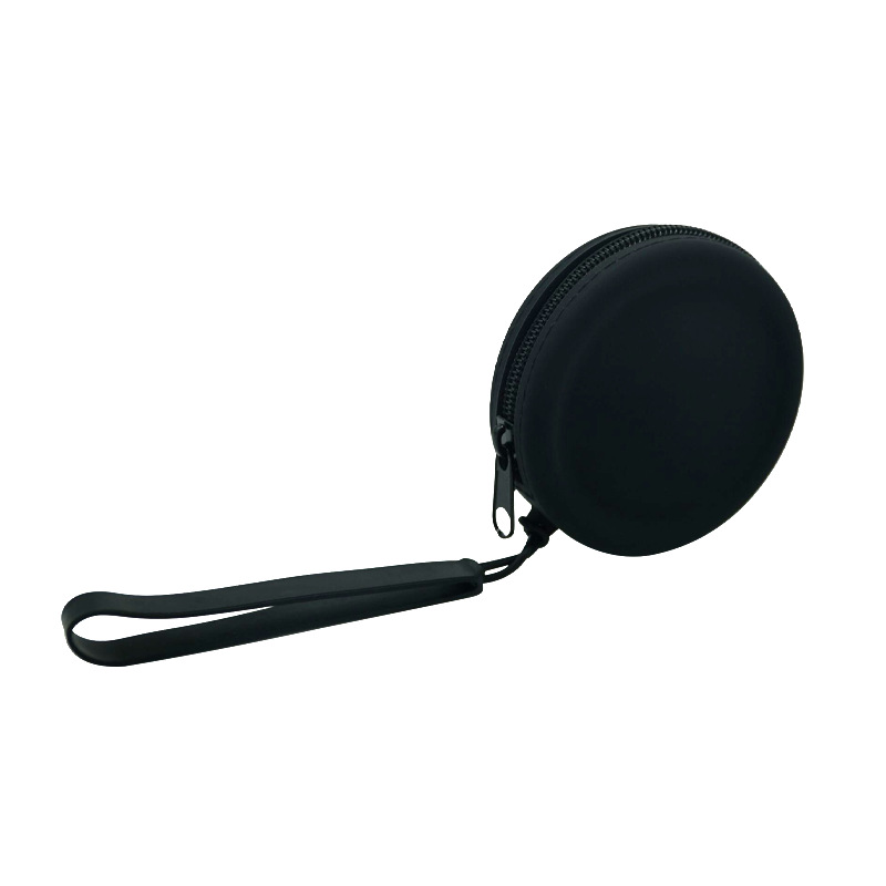 New Round Silicone Coin Purse Portable Data Cable Earphone Bank Card Storage Jewelry Bag Wholesale Earphone Bag