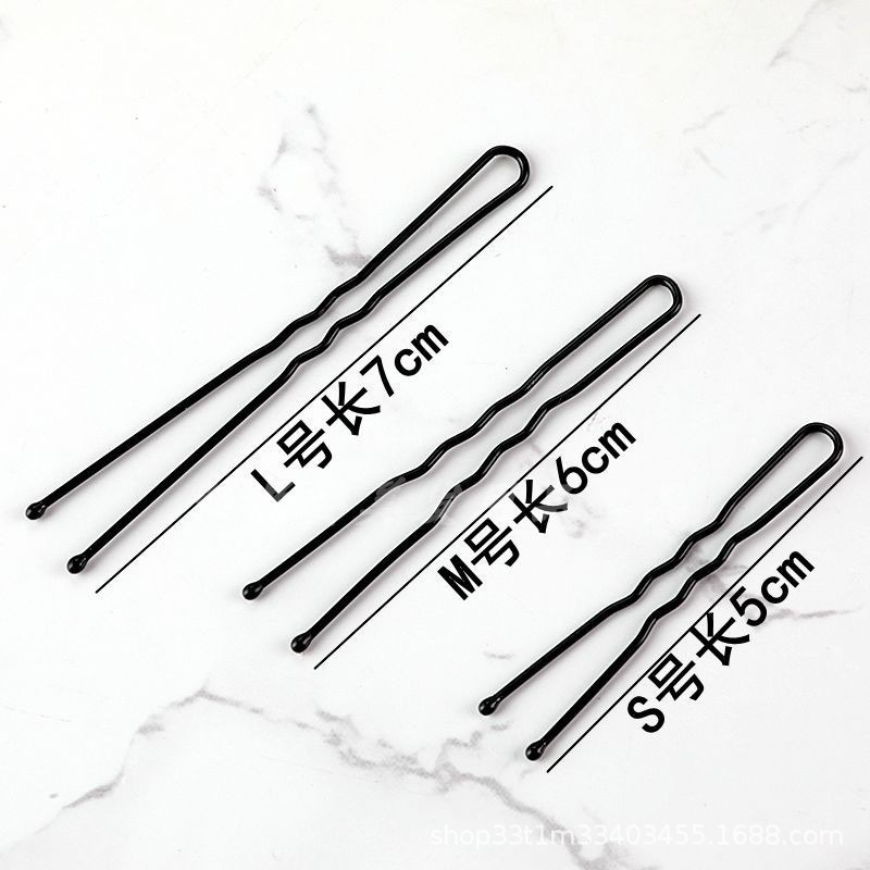 ヘアピン ブラック ブラック 0.5kg 大型包装 ディナースタイル ワンライン 波形 平ヘアピン 1個 送料無料|undefined