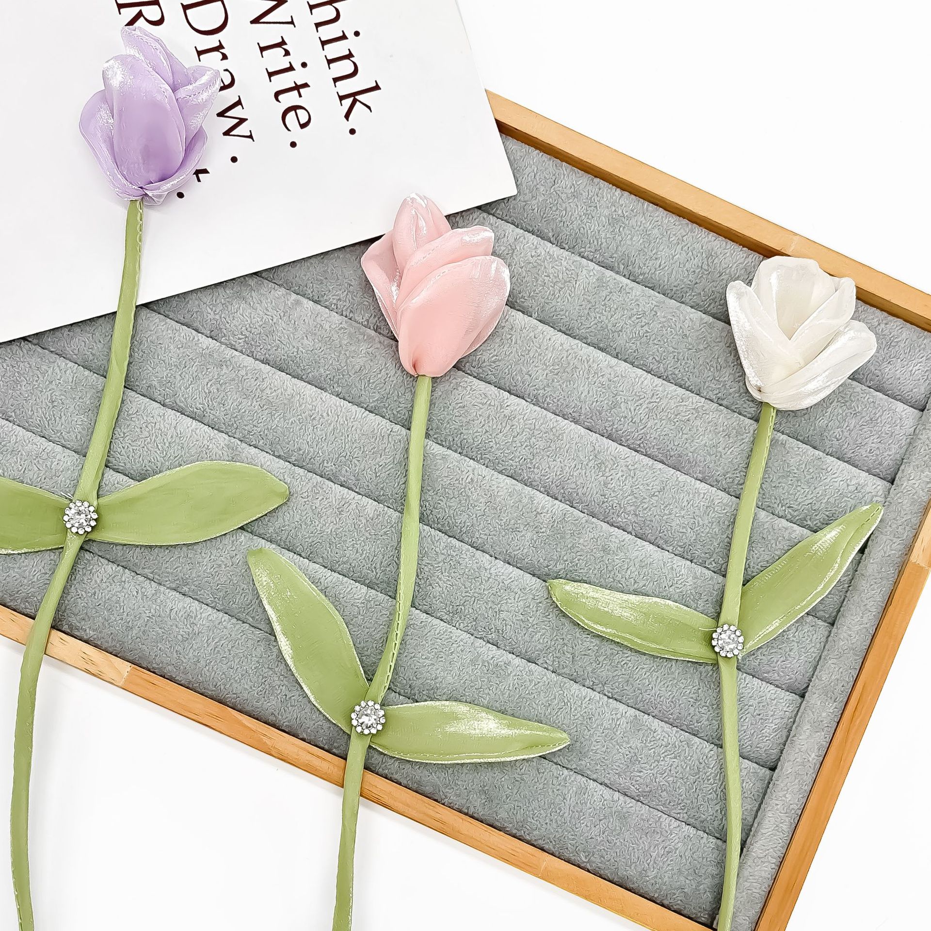 Nuevos brotes de flores tridimensionales de color ropa de flores accesorios de otoño y invierno para mujeres pechos frescos pines adornamientos para el cabello fotos image 3