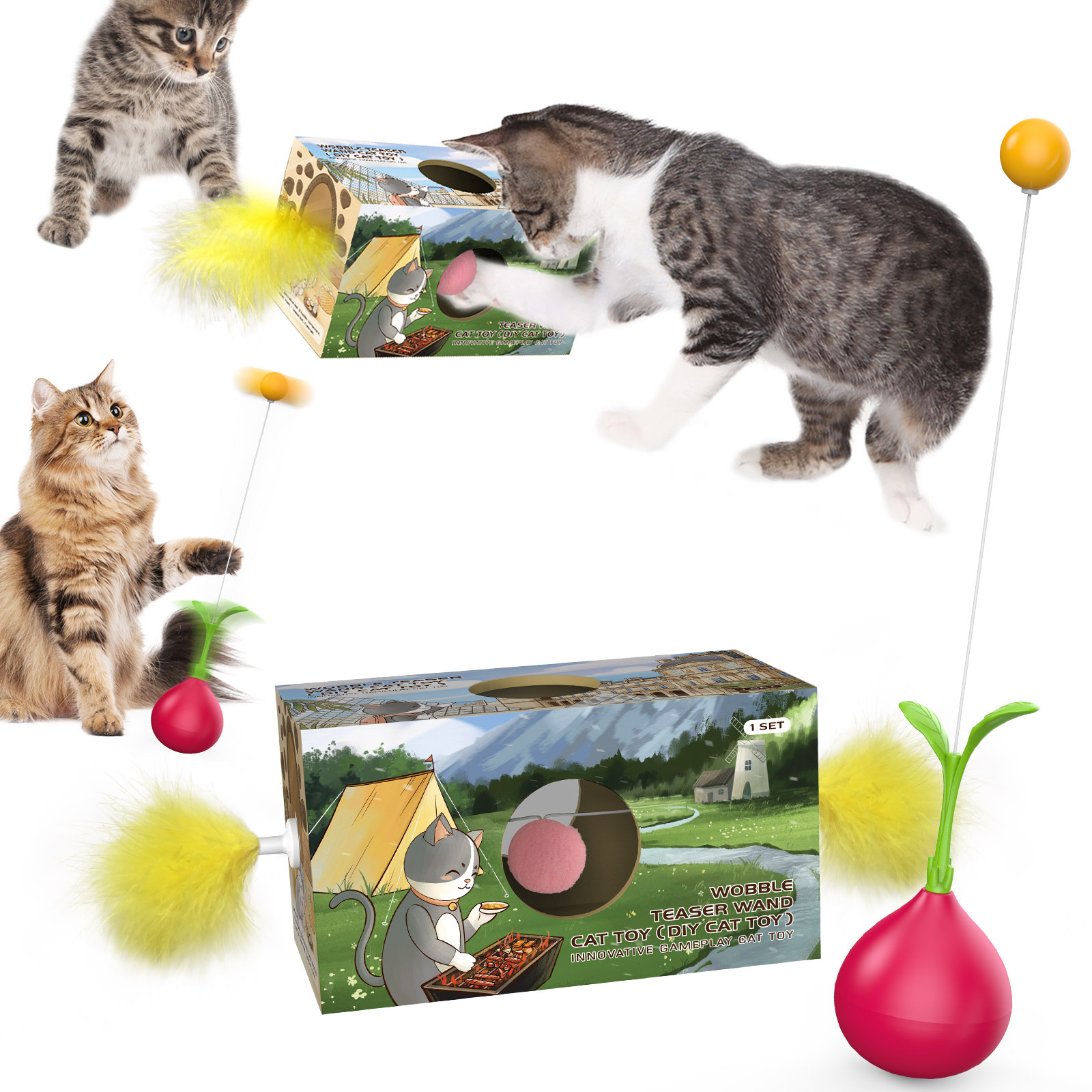 DIY Eco Cat Toy Box + 2-in-1 Self-Balancing Tumbler