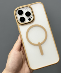 Aplicable a Apple 16 simple esmerilado iPhone 16 ProMax caso de protección magnética MagSafe caso de teléfono móvil