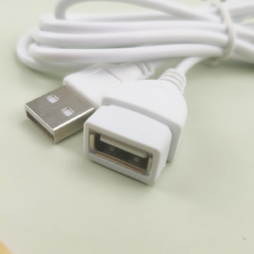 Source manufacturer 1.5 meters white USB male to female extension cable bag mouse keyboard universal extension data cable