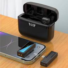 新款J80无线领夹麦克风一拖二户外直播采访视频收音降噪迷你话筒