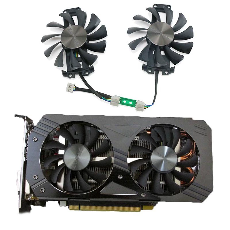 Подходит для новой вентилятор охлаждения видеокарты ZOTAC Sotai GTX950 GTX960 GTX1060 DDR5 GA8