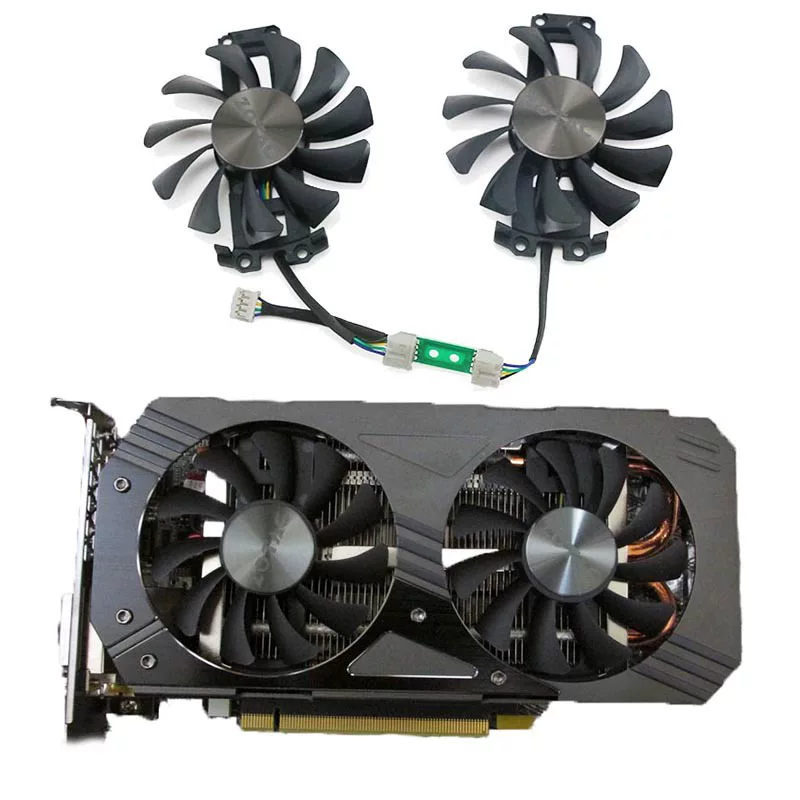 Подходит для новой вентилятор охлаждения видеокарты ZOTAC Sotai GTX950 GTX960 GTX1060 DDR5 GA8
