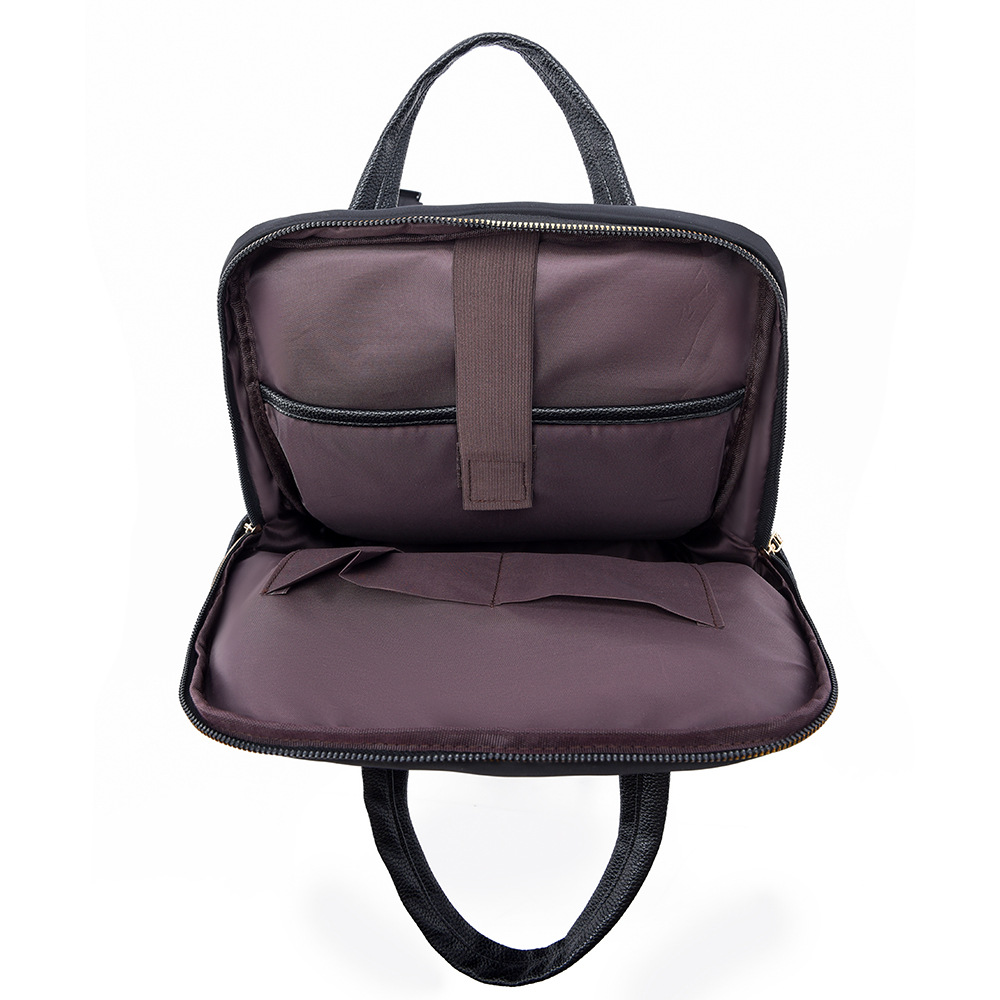 Mochila portátil de gran capacidad para mujer 2024 nueva bolsa de computadora de viaje de viaje casual mochila de documento simple al por mayor